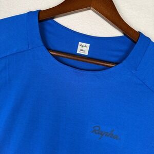 Rapha Trail Technical T-Shirt Mens Large Blue MTB Cycling Jersey Short Sleeve